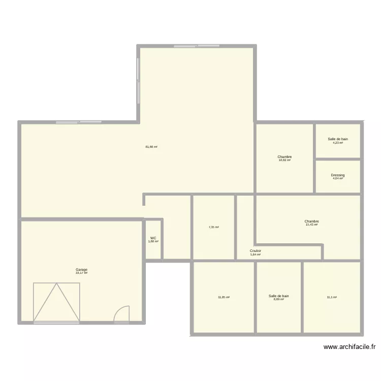 Maison 3 Test. Plan de 12  et 196 m²