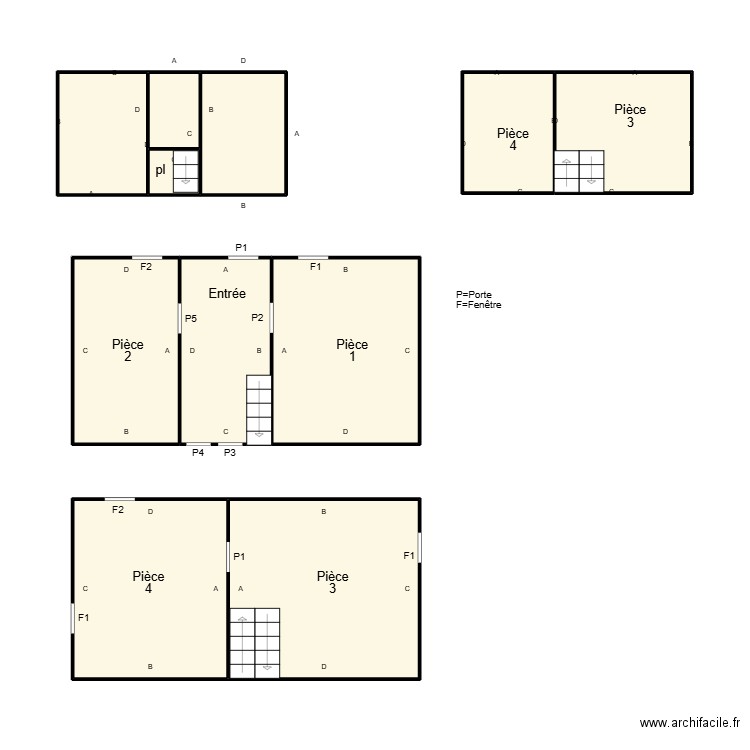 PLOZEVET COSSEC. Plan de 0 pièce et 0 m2