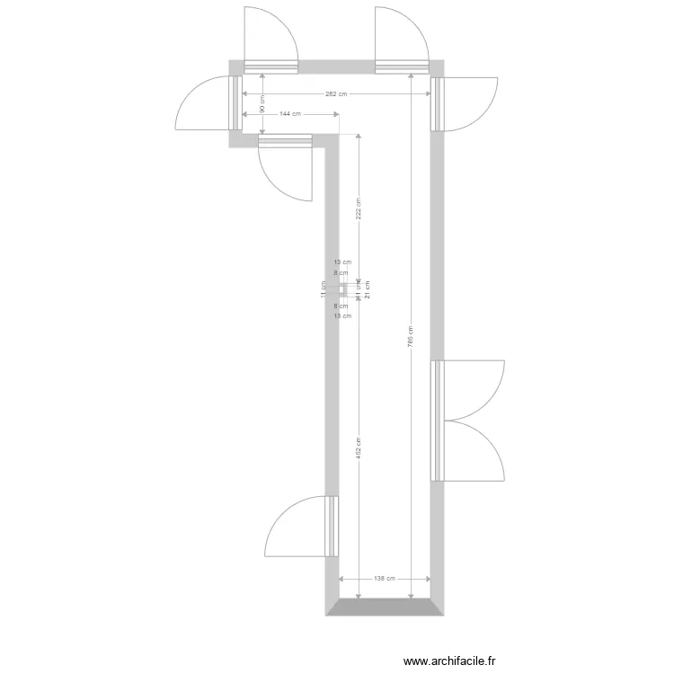 Pruni&egrave;res. Plan de 