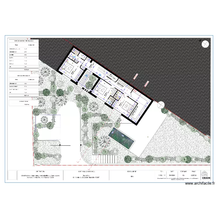 test maison. Plan de 