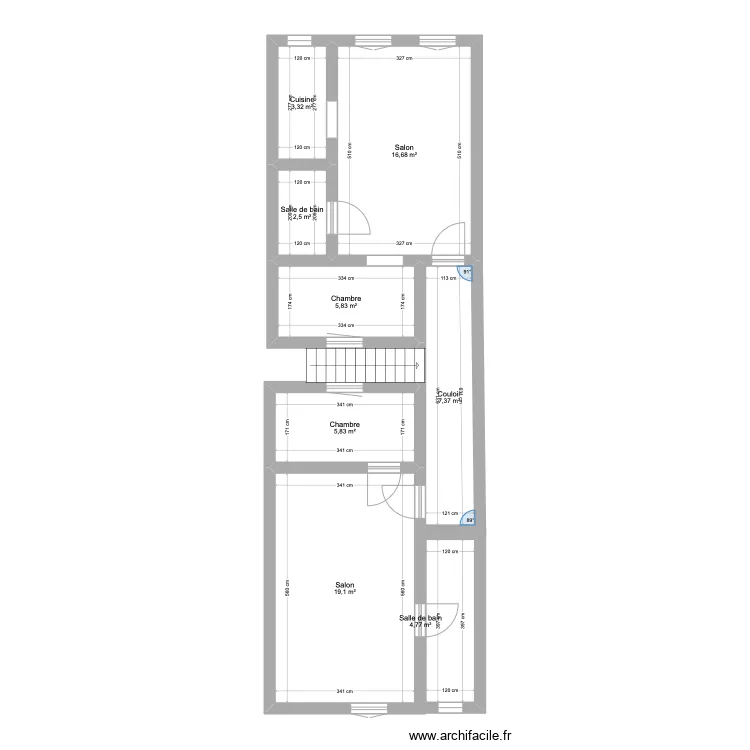 LELONG 2EME &eacute;tage. Plan de 