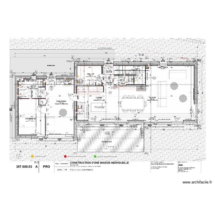 LEFORT - BENEVENT PLAN RESERVATION RDC. Plan de 0 pièce et 0 m2