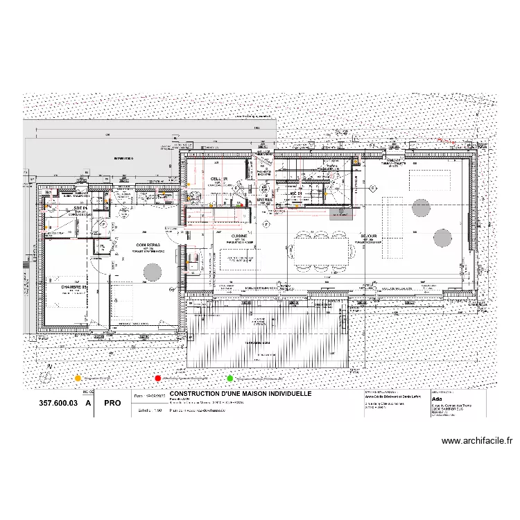 LEFORT - BENEVENT PLAN RESERVATION RDC. Plan de 