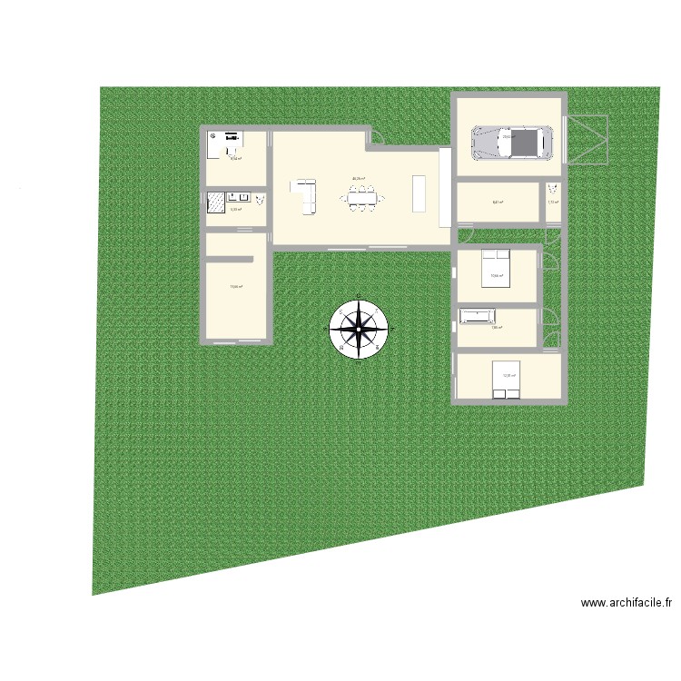 Youen. Plan de 10 pièces et 137 m2