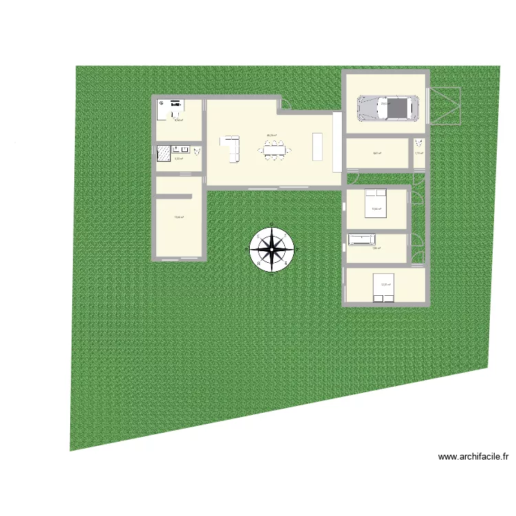 Youen. Plan de 10 pièces et 137 m²