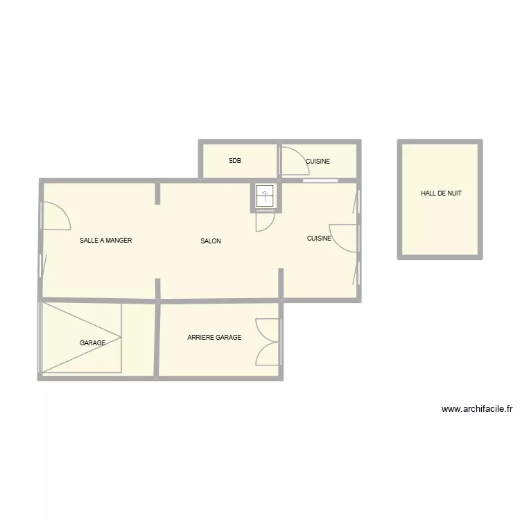 PLAN MAUROY. Plan de 7 pièces et 42 m²