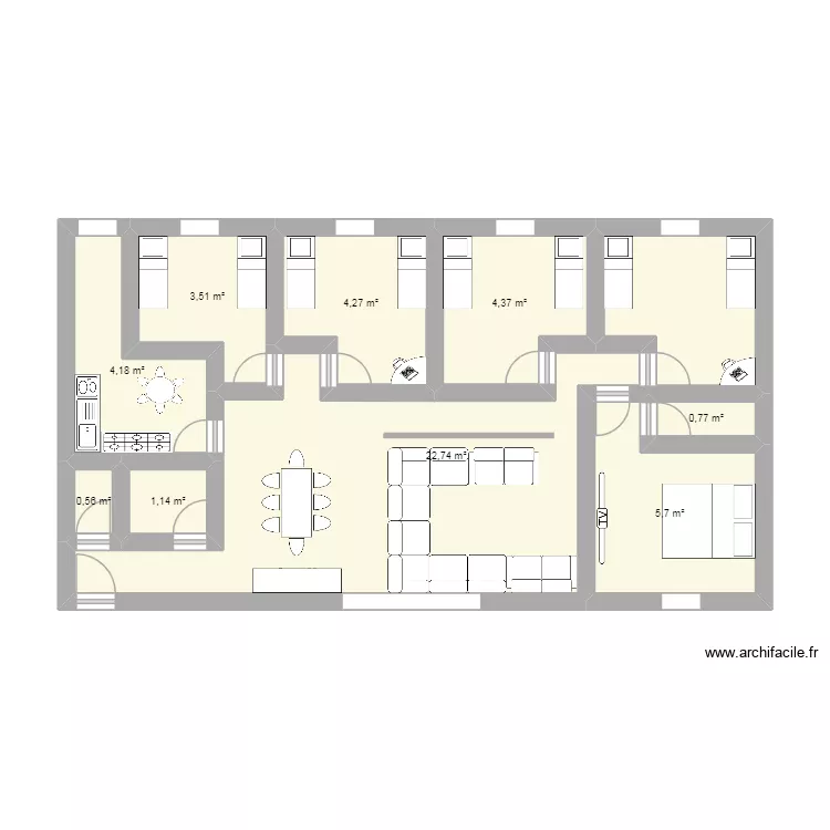 ISLEM DOUDI 4. Plan de 9  et 47 m²