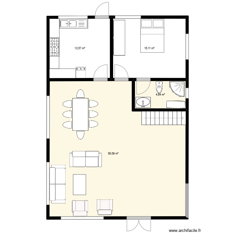 home1. Plan de 0 pièce et 0 m2