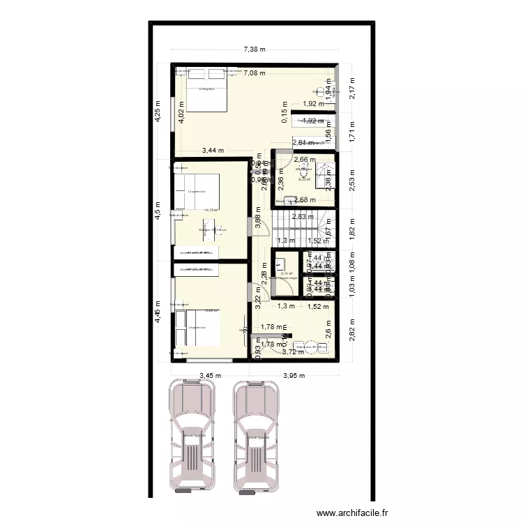 home5. Plan de 7  et 85 m²