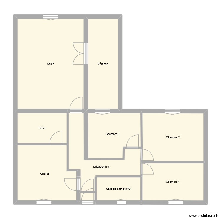 villnamousse. Plan de 11 pièces et 102 m2