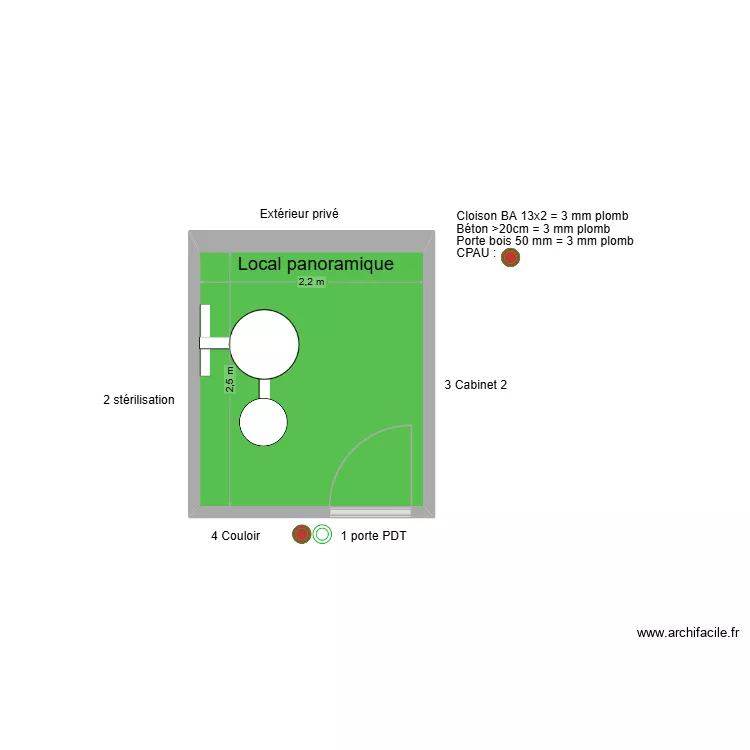 30131 Local panoramique. Plan de 