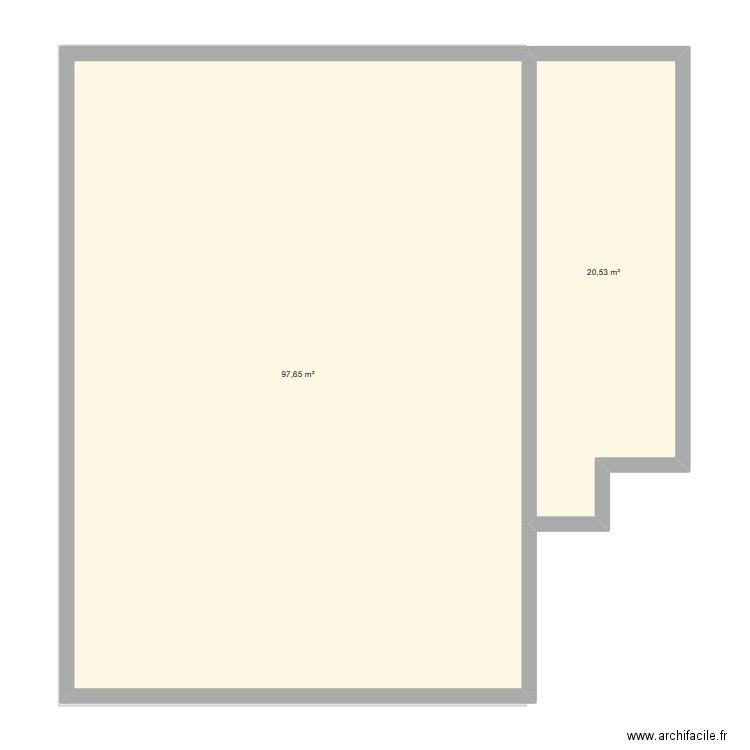 Faid. Plan de 3 pièces et 215 m2