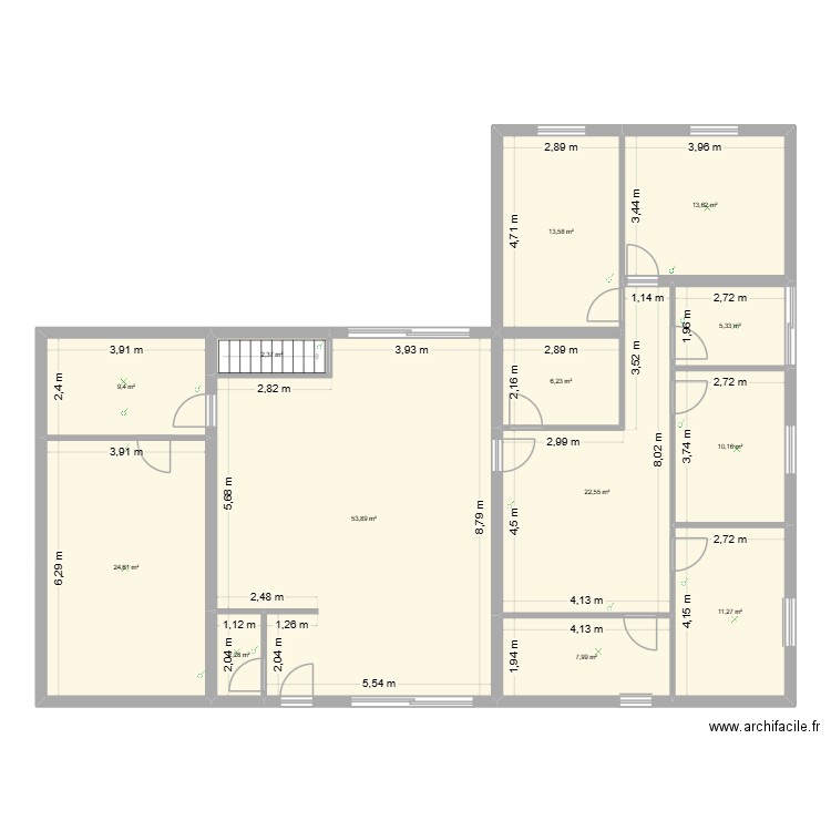 plan elec. Plan de 13 pièces et 183 m2