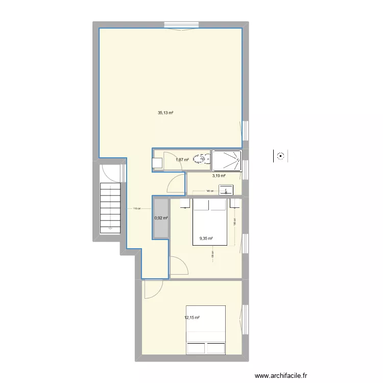 Appartement Le Muy futur 1. Plan de 