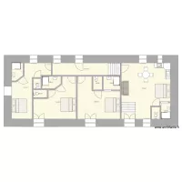 Plan haut maison du milieu