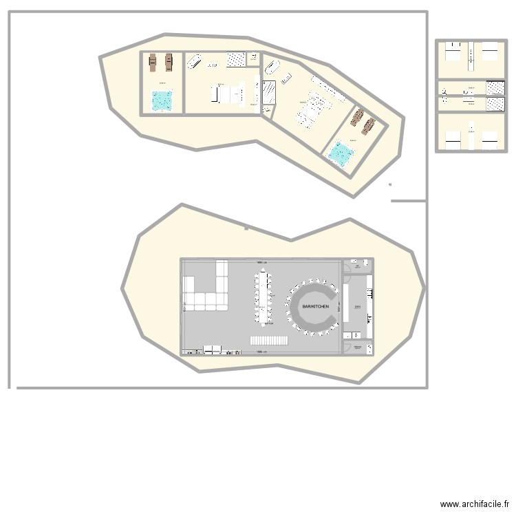 Villa AGUA 1er etage V6. Plan de 16 pièces et 1162 m2