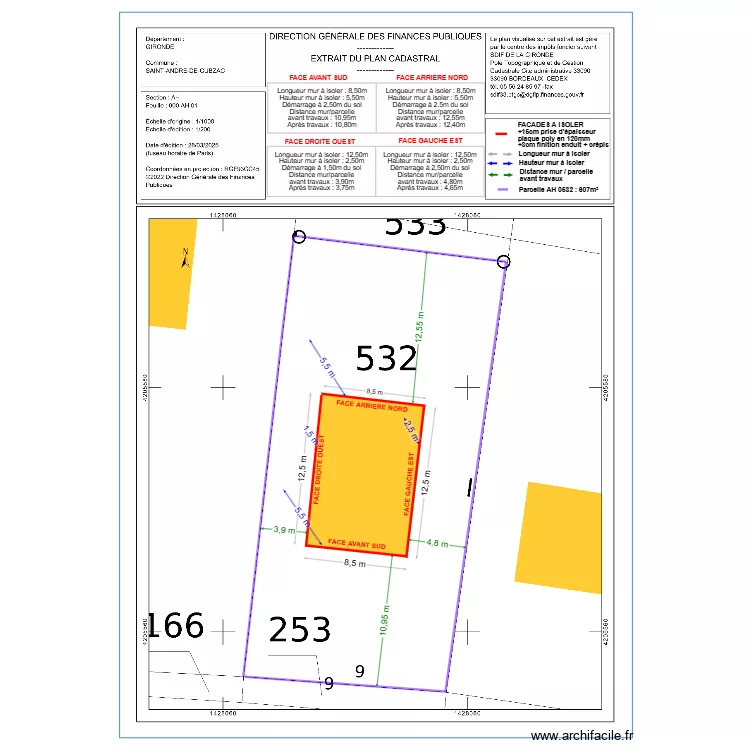 DP02 RENOUX. Plan de 