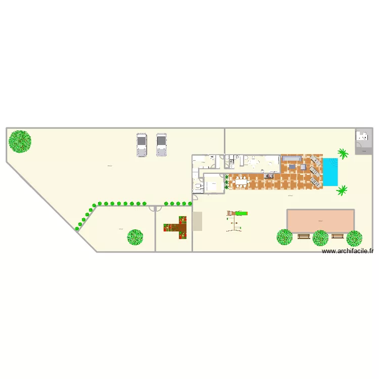 Maison USSAC Verliage. Plan de 12  et 1014 m²