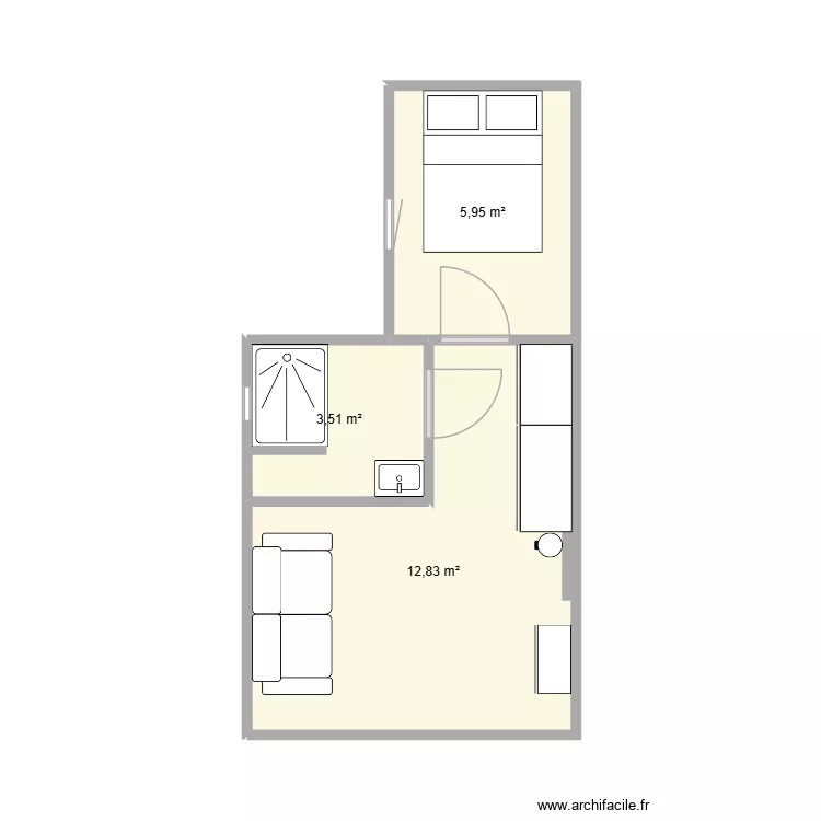 appart. Plan de 3 et 22 m² appart. Plan de 3 et 22 m²