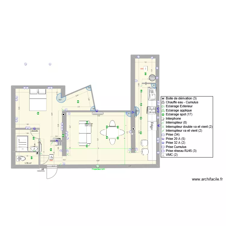 lavielle 2. Plan de 2 et 57 m² lavielle 2. Plan de 2 et 57 m²