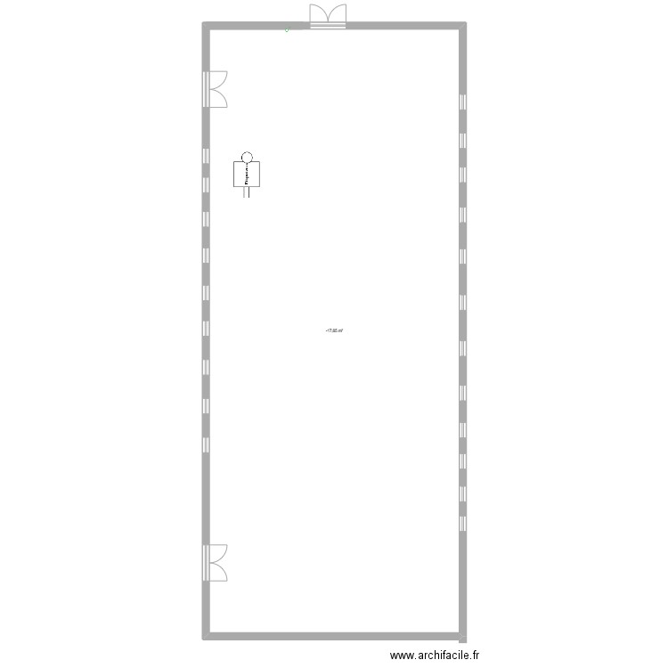 Plan Atelier Maintenance. Plan de 1 pièce et 229 m2