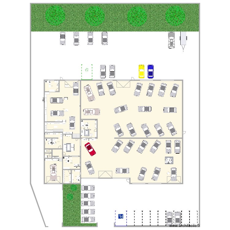 events auto groupe 2024. Plan de 14 pièces et 1276 m2