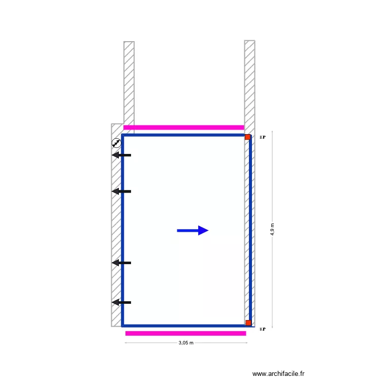 Claudio CASCAIS. Plan de 1  et 14 m²