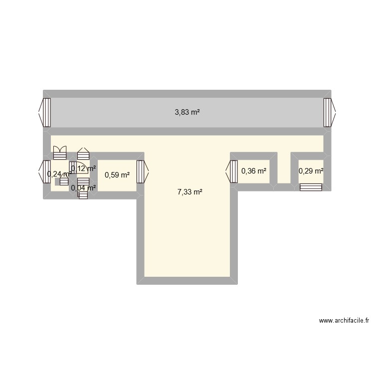 Plan Location. Plan de 8 pièces et 13 m2