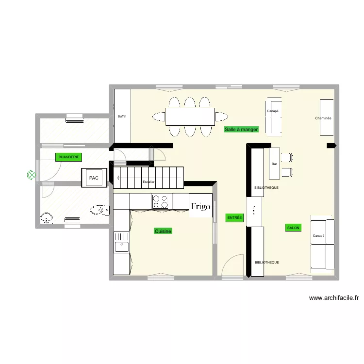 MAISON RDC PLOMBIER. Plan de MAISON RDC PLOMBIER. Plan de