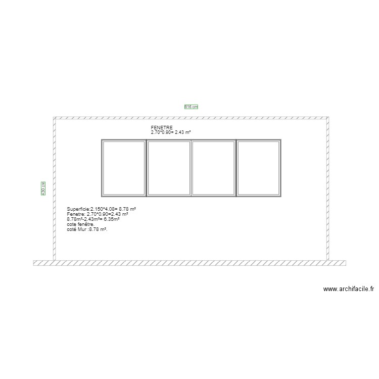 plan atelier cote fenetre. Plan de 0 pièce et 0 m2