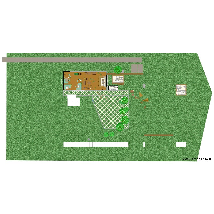 PLAN exterieur. Plan de 18 pièces et 806 m2