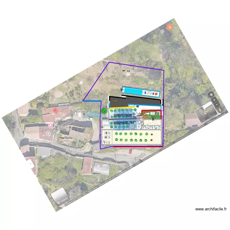 Champagne 2025 -pelleteuse -1 studio +4chambre +1suites. Plan de 