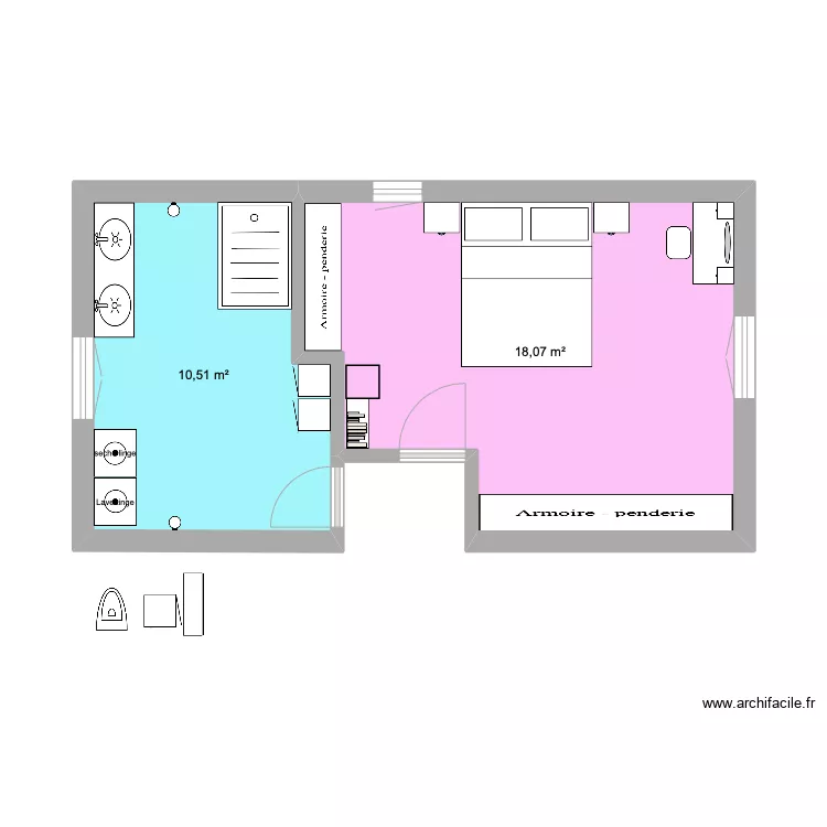 PROJET SDB BIS. Plan de 