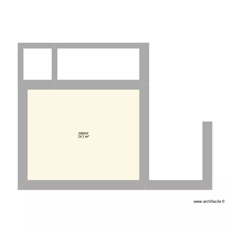 Le Mas chem de la faience. Plan de 1 et 24 m² Le Mas chem de la faience. Plan de 1 et 24 m²