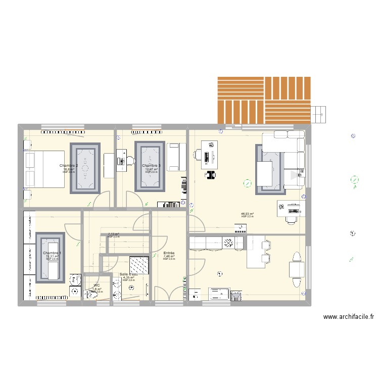 Rez de chaussée_122025. Plan de 8 pièces et 110 m2