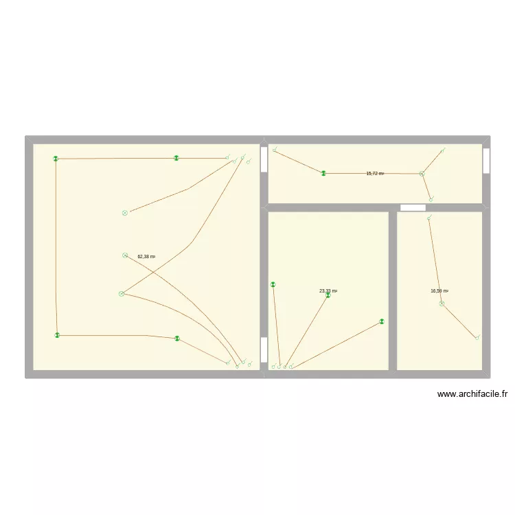 Marchand_2. Plan de 4  et 118 m²