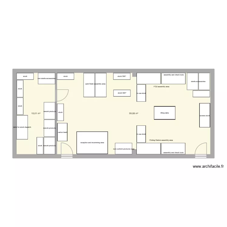 JGacu - 2. Plan de 2 et 74 m² JGacu - 2. Plan de 2 et 74 m²