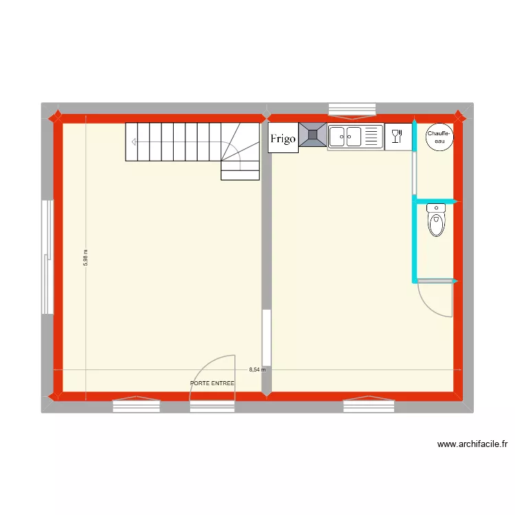 BRETON. Plan de 10  et 45 m²