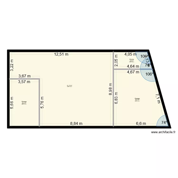 plan 2. Plan de 4 Pièces et 159 m²