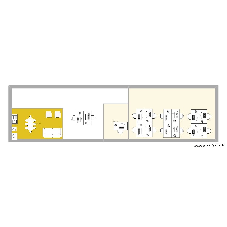 bureau. Plan de 0 pièce et 0 m2