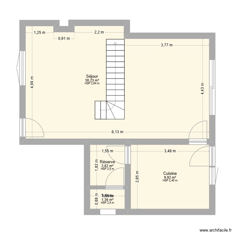 Maison Wandre. Plan de 0 pièce et 0 m2