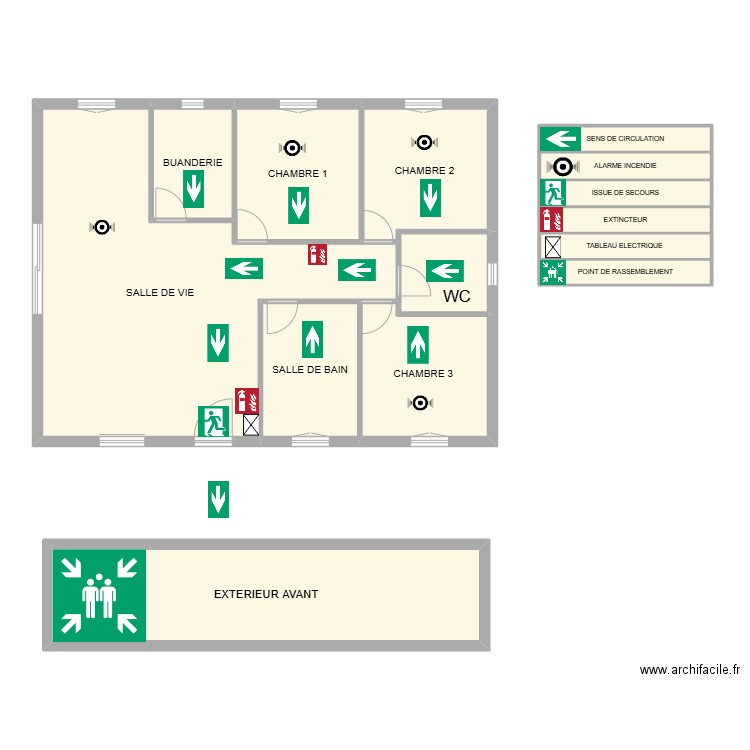 MAM. Plan de 14 pièces et 144 m2