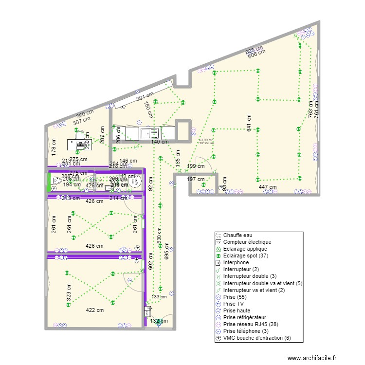 PLAN_DIGILANGUES_AVRIL 2024_V4. Plan de 6 pièces et 95 m2