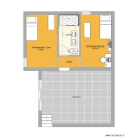 2 chambres et 1 SDB depuis salon
