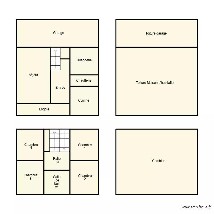 LOCTUDY COUPA LOUISE. Plan de 