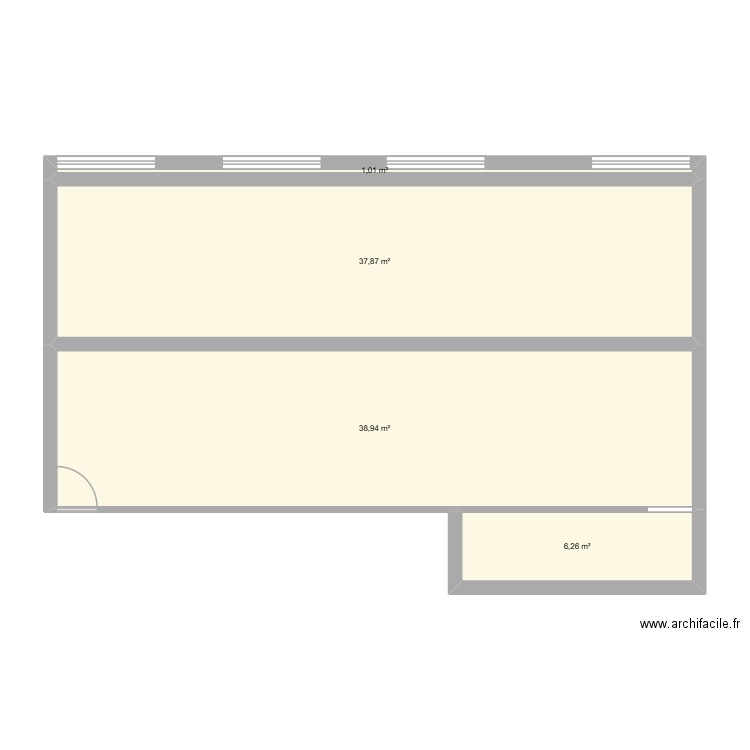 BUREAU AXIOM. Plan de 4 pièces et 84 m2