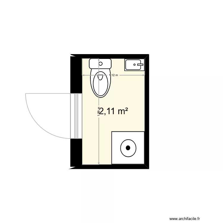 Projet Toilettes - Buanderie Beau v1. Plan de 1 et 2 m² Projet Toilettes - Buanderie Beau v1. Plan de 1 et 2 m²