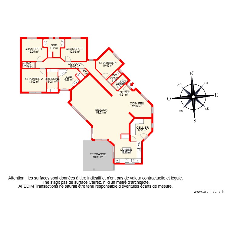 BI24529 -. Plan de 28 pièces et 395 m2