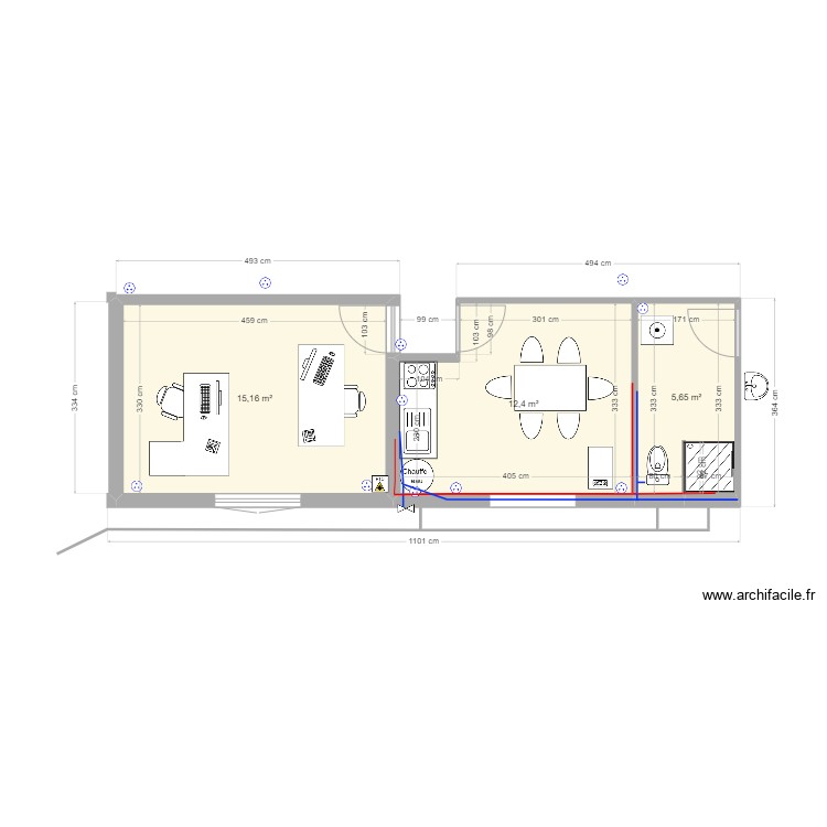 local kerséal. Plan de 0 pièce et 0 m2