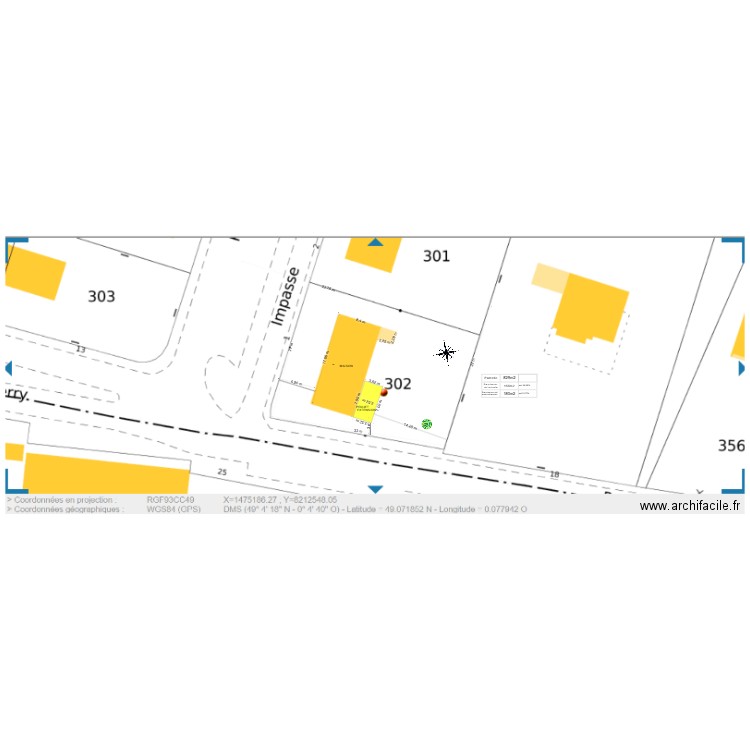 PLAN MASSE MAISON. Plan de 0 pièce et 0 m2